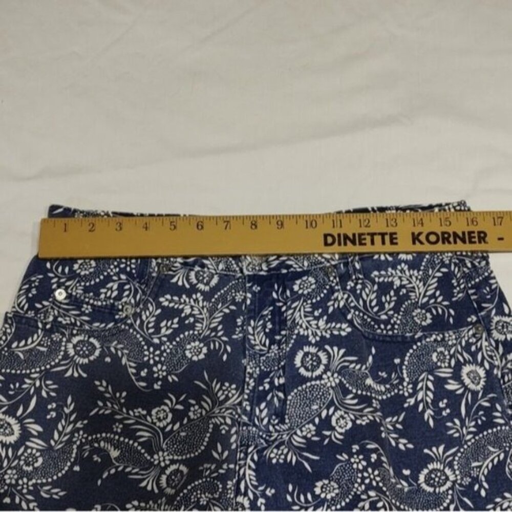 Vintage 90s Grunge Bandana Print Denim Shorts 3 Guess George Marciano - Picture 8 of 10
